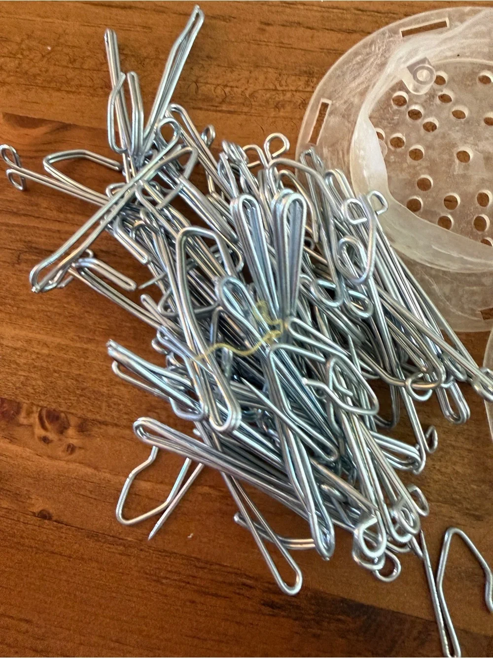 Clear Plastic Flower Frog Caps for Floral Foam - Clear vintage lot